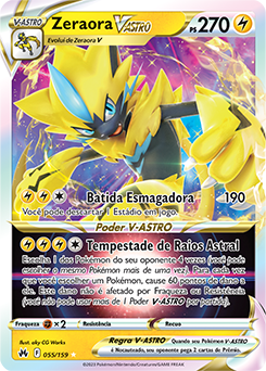 Cartinhas Pokemon Zeraora V-astro Cartas Cards Tcg Brinquedo