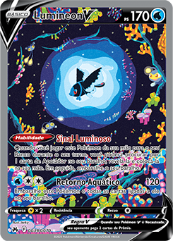 Mundo Pokémon - 457- Lumineon. Tipo: água. Evolução