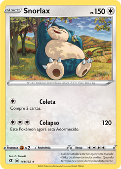 Carta Pokémon Snorlax Vmax Rainbow Espada E Escudo