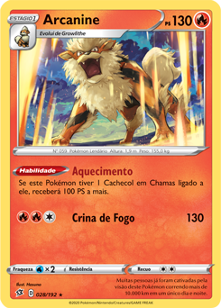 Arcanine de Hisui V, Tempestade Prateada, Banco de Dados de Cards do  Estampas Ilustradas