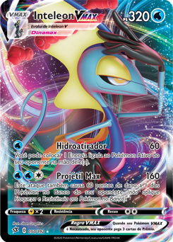 Carta Pokémon Inteleon Vmax Arte Alternada Golpe Fusão