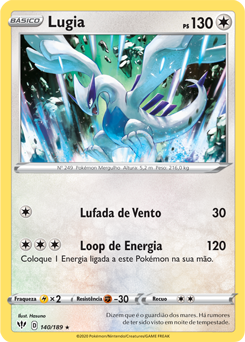 Lugia V, Tempestade Prateada, Banco de Dados de Cards do Estampas  Ilustradas