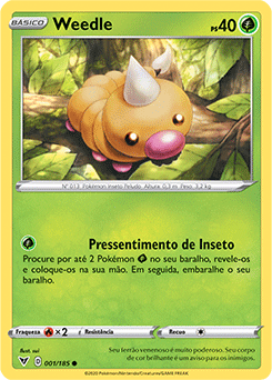 Weedle, Voltagem Vívida, Banco de Dados de Cards do Estampas Ilustradas