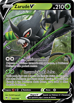 Carta Pokémon Mítico Zarude V Voltagem Vívida