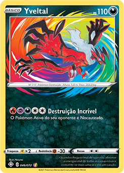 Carta Pokémon Lendário Yveltal Gx Luz Proibida no Shoptime