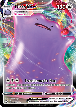 Carta Pokémon Ditto Vmax Shiny Destinos Brilhantes