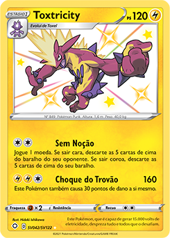 Carta Pokemon Toxtricity VMAX Português 71/192 Card Original Copag