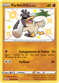 Farfetch'd de Galar, Rixa Rebelde, Banco de Dados de Cards do Estampas  Ilustradas