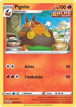 Pokemon figura de ação tipo fogo e tipo de luta pignite modelo