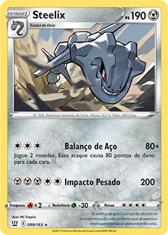 Steelix, Golpe Fusão, Banco de Dados de Cards do Estampas Ilustradas