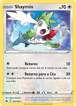 Carta Pokemon Shaymin V Astro Astros Cintilantes Original