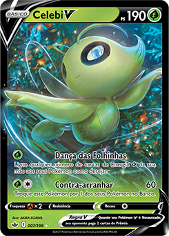 Carta Pokémon Lendário Celebi Vmax Original Pt + 50 Cartas