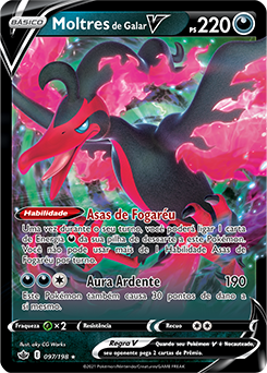 Carta Pokémon Articuno Galar V Full Arte Reinado Arrepiante