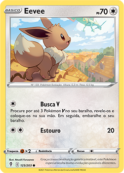 Eevee, Destinos Brilhantes, Banco de Dados de Cards do Estampas  Ilustradas