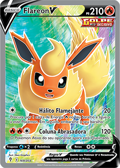 Pokémon Lata Evolução Eevee - Flareon V - Fenix GZ - 16 anos no