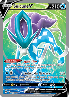 Carta Pokémon Suicune Shiny Lendário Destinos Brilhante