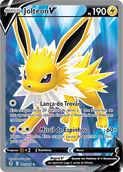 Carta Pokemon Jolteon VMAX Português 051/203 Card Original Copag - Céus em  Evolução - Pronta Entrega