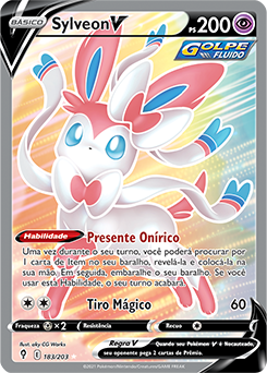 ORIGINAL Carta Pokemon ULTRA RARA Sylveon Sombrio V - Escorrega o Preço