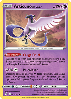 Carta Pokemon de Artícuno de Galar V de segunda mano por 5 EUR en