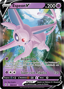 Espeon V, Céus em Evolução, Banco de Dados de Cards do Estampas  Ilustradas