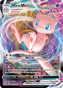 Carta Pokémon Mew Vmax Lendário Golpe Fusão