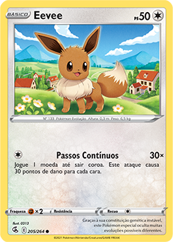 Eevee, Destinos Brilhantes, Banco de Dados de Cards do Estampas  Ilustradas