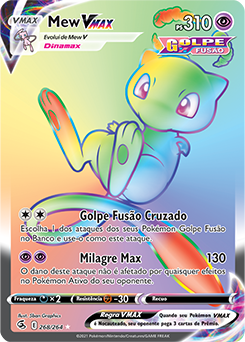 Carta Pokémon Mew Vmax Lendário Golpe Fusão