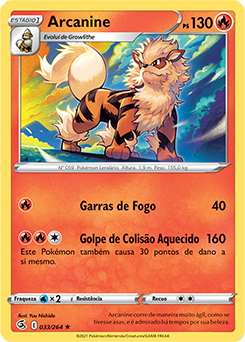 Arcanine de Hisui V, Tempestade Prateada, Banco de Dados de Cards do  Estampas Ilustradas