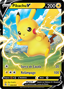 TIREI A CARTA MAIS RARA PIKACHU V regular da coleção Voltagem