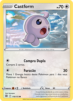 PokéCorona 💉💉 on X: Castform muda de forma de acordo com o