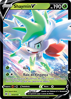 Carta Pokémon Shaymin-V-ASTRO (173/172) Secreta Rara Astros