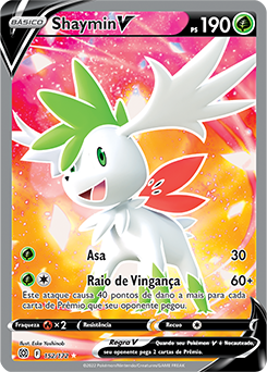 Carta Shaymin V Lendário Full Arte Astros Cintilantes