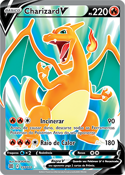 Carta Pokémon Charizard V Astro Astros Cintilantes Original