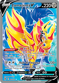 Carta Pokémon Zamazenta V Lendário Astros Cintilantes