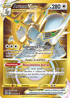 Carta promocional 'Arceus V' de Pokémon Legends: Arceus disponível