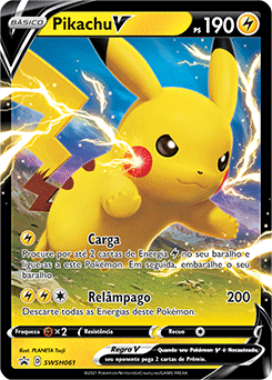 TIREI A CARTA MAIS RARA PIKACHU V regular da coleção Voltagem