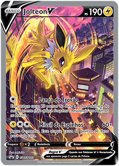 Carta Pokemon Jolteon VMAX Português 051/203 Card Original Copag - Céus em  Evolução - Pronta Entrega