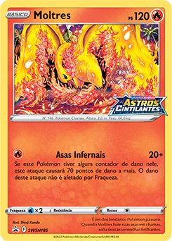 Carta Pokémon Moltres De Galar V - Estrelas Radiantes