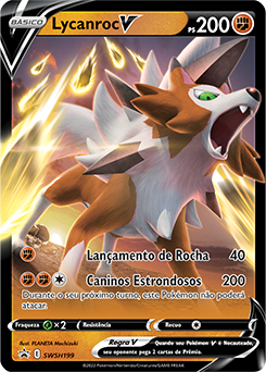 Carta Avulsa Pokemon Lycanroc Holografico Sol E Lua Normal