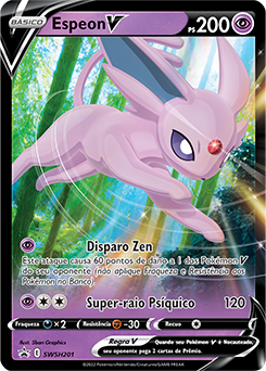 Espeon V, Céus em Evolução, Banco de Dados de Cards do Estampas  Ilustradas