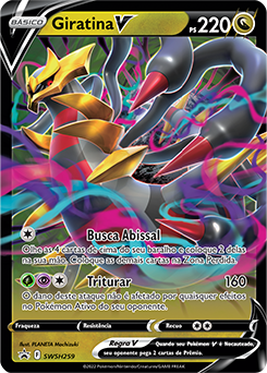 Carta Pokémon Giratina V Astro (131/196) Origem Perdida