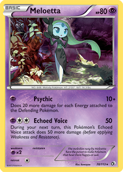 Pokemon Meloetta Holofoil Full Art Promo XY120 - United Sanctuary Card Games