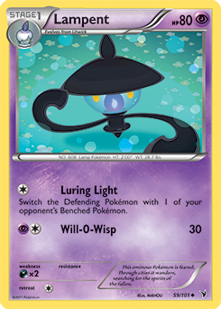 PrimetimePokemon's Blog: Lampent -- Phantom Forces Pokemon Card Review