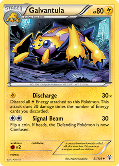 Galvantula - Pokémon Elétrico Raro 27/119 Pokemon Card Game