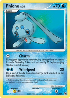 Pokemon - PHIONE - 045/195 - Rare - Silver Tempest - NM/M