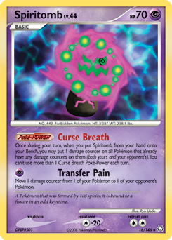 Spiritomb DP5 Legends Awakened Pokemon 1st Edition DPBP#501