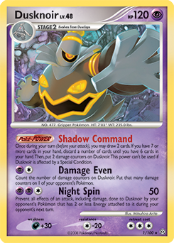 Pokemon TCG - Dusknoir Diamond & Pearl Holographic w/Swirl Card 2/130 –  Pfaltzcraftsmore