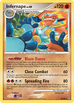 Infernape LV.X (dp1-121) - Pokemon Card Database