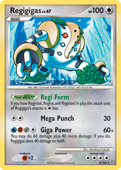 Pokemon Diamond and Pearl Stormfront Card - Regigigas (H)