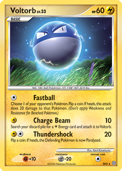 Mavin  Voltorb Shiny Reverse Holo Rare Diamond & Pearl Stormfront Pokemon  Card SH3 NM